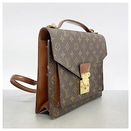 Louis Vuitton-Louis Vuitton Monogram Monceau 28 Handbag-Brown