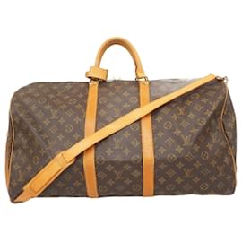 Louis Vuitton-Louis Vuitton Monogram Keepall Bandouliere 55-Brown