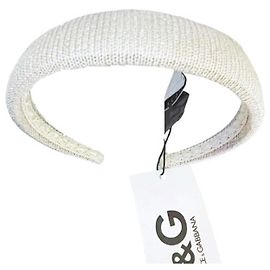 Tiara de cabelo DOLCE & GABBANA prata nova com etiqueta Prata