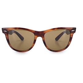 Ray-Ban-B&L Brown Acetate Wayfarer II Sunglasses 53/14 140 mm-Brown