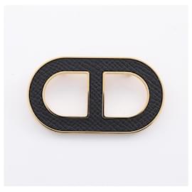 Hermès-Hermes Chaine d'Ancre Brooch-Black,Golden