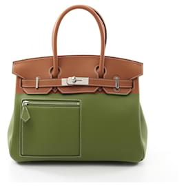 Hermès-Hermes Birkin 30 Colormatic Handbag-Brown,Golden
