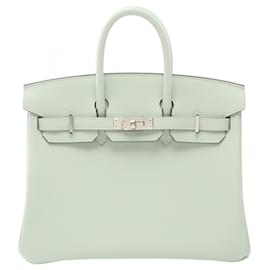 Hermès-Hermes Birkin 25 Handbag in Green Swift Leather-Green