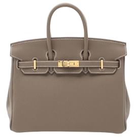 Hermès-Hermes Birkin 25 Handbag-Brown,Taupe