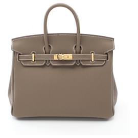Hermès-Hermes Birkin 25 Handbag-Brown,Taupe