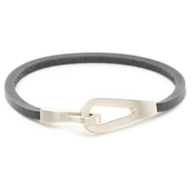 Hermès-Hermes Jumbo Jet Charm Bracelet-Black,Silvery