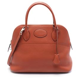 Hermès-Hermes Bolide 31 Terre Battue Handbag-Brown