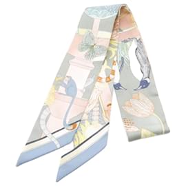 Hermès-Hermes Twilly PRECIOUS PARADISE Silk Scarf-Multiple colors,Green