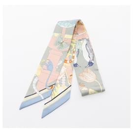 Hermès-Hermes Twilly PRECIOUS PARADISE Silk Scarf-Multiple colors,Green