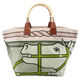 Hermès-Hermes Steeple Large Tote Bag-Multiple colors,Beige,Orange