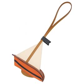 Hermès-Hermes Sail 24 Handbag Charm-Brown,Multiple colors,Cream