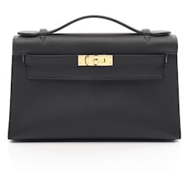 Hermès-Hermes Pochette Kelly Mini Handbag-Black