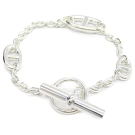 Hermès-Hermes Chaine d'Ancre Farandoule Bracelet-Silvery