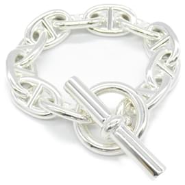 Hermès-Hermes Chaine d'Ancre TGM Bracelet-Silvery