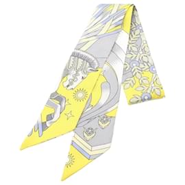 Hermès-Hermes Twilly La Source de Pegase Scarf-Multiple colors,Yellow