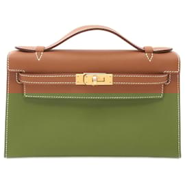 Hermès-Hermes Pochette Kelly Mini Handbag-Brown