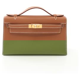 Hermès-Hermes Pochette Kelly Mini Handbag-Brown