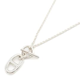Hermès-Hermes Chaine d'Ancre Necklace in Silver 925-Silvery