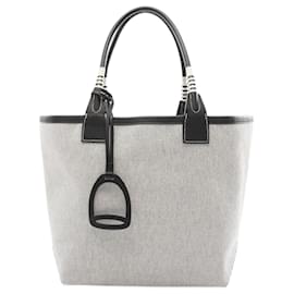Hermès-Hermes Steeple 28 Tote Bag-Brown,Black,Cream