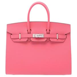 Hermès-Hermes Birkin 25 Serie Handbag-Pink