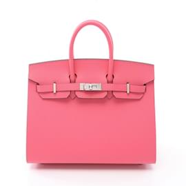 Hermès-Hermes Birkin 25 Serie Handbag-Pink
