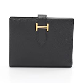 Hermès-Hermes Bearn Compact Bi-fold Wallet-Black