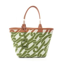 Hermès-Hermes HERMES Steeple 28 Tote Bag-Brown,White,Other