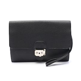 Hermès-Hermes HERMES Jet Second Bag Clutch-Black
