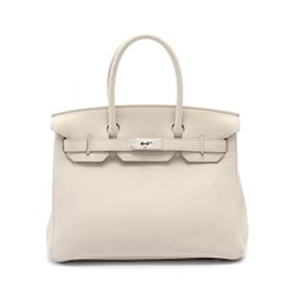 Hermès-Hermes Birkin 30 Handbag in Ivory-Cream