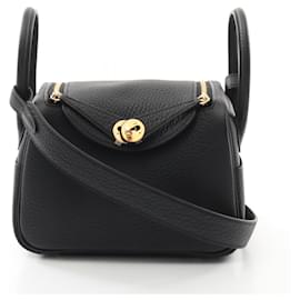 Hermès-Hermes Lindy Mini Shoulder Bag-Black