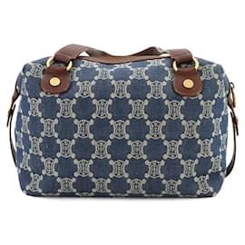 Céline-Celine Macadam Handbag-Brown,Blue