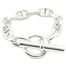 Hermès-Hermes Chaine d'Ancre GM Charm Bracelet-Silvery