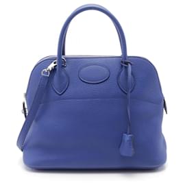 Hermès-Hermes Bolide 31 Handbag-Blue