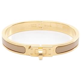 Hermès-Hermes Mini Click Kelly Bangle-Brown,Golden