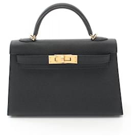 Hermès-Hermes Mini Kelly 2 Handbag-Black