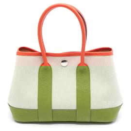 Hermès-Hermes Neo Garden 23 Tote Bag-Red,Beige,Cream
