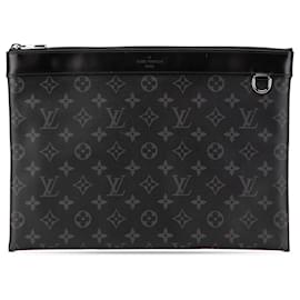 Louis Vuitton-Louis Vuitton Black Monogram Eclipse Discovery Pochette GM-Black