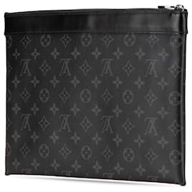 Louis Vuitton-Louis Vuitton Black Monogram Eclipse Discovery Pochette GM-Black