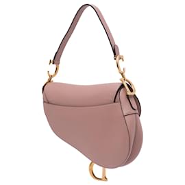 Dior-Dior Pink Grained Calfskin Saddle Bag-Pink