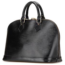 Louis Vuitton-Louis Vuitton Black Epi Alma PM-Black