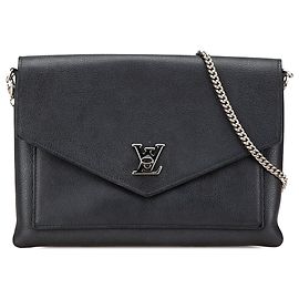 Pochette MyLockMe Chain preta Louis Vuitton Preto