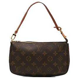 Louis Vuitton-Louis Vuitton Brown Monogram Pochette Accessoires-Brown