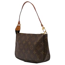 Louis Vuitton-Louis Vuitton Brown Monogram Pochette Accessoires-Brown