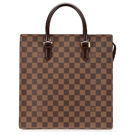 Louis Vuitton-Louis Vuitton Brown Damier Ebene Venice Sac Plat-Brown