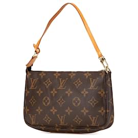 Louis Vuitton-Louis Vuitton Brown Monogram Pochette Accessoires-Brown