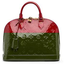 Louis Vuitton-Louis Vuitton Red Monogram Vernis Alma PM-Red