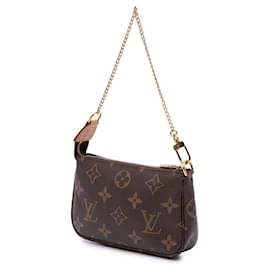 Louis Vuitton-Louis Vuitton Brown Monogram Mini Pochette Accessoires-Brown