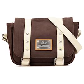 Louis Vuitton-Louis Vuitton Brown Toile Antigua Besace LV Cup Messenger PM-Brown,Dark brown