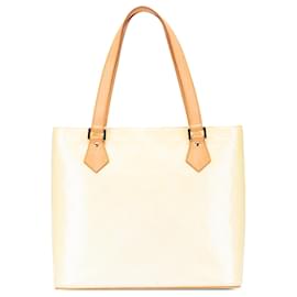 Louis Vuitton-Louis Vuitton Brown Monogram Vernis Houston-Brown,Beige