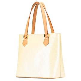 Louis Vuitton-Louis Vuitton Brown Monogram Vernis Houston-Brown,Beige